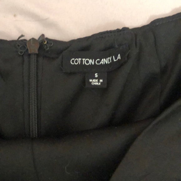 Black skirt with lace detailing and tie closure - Picture 4 of 4